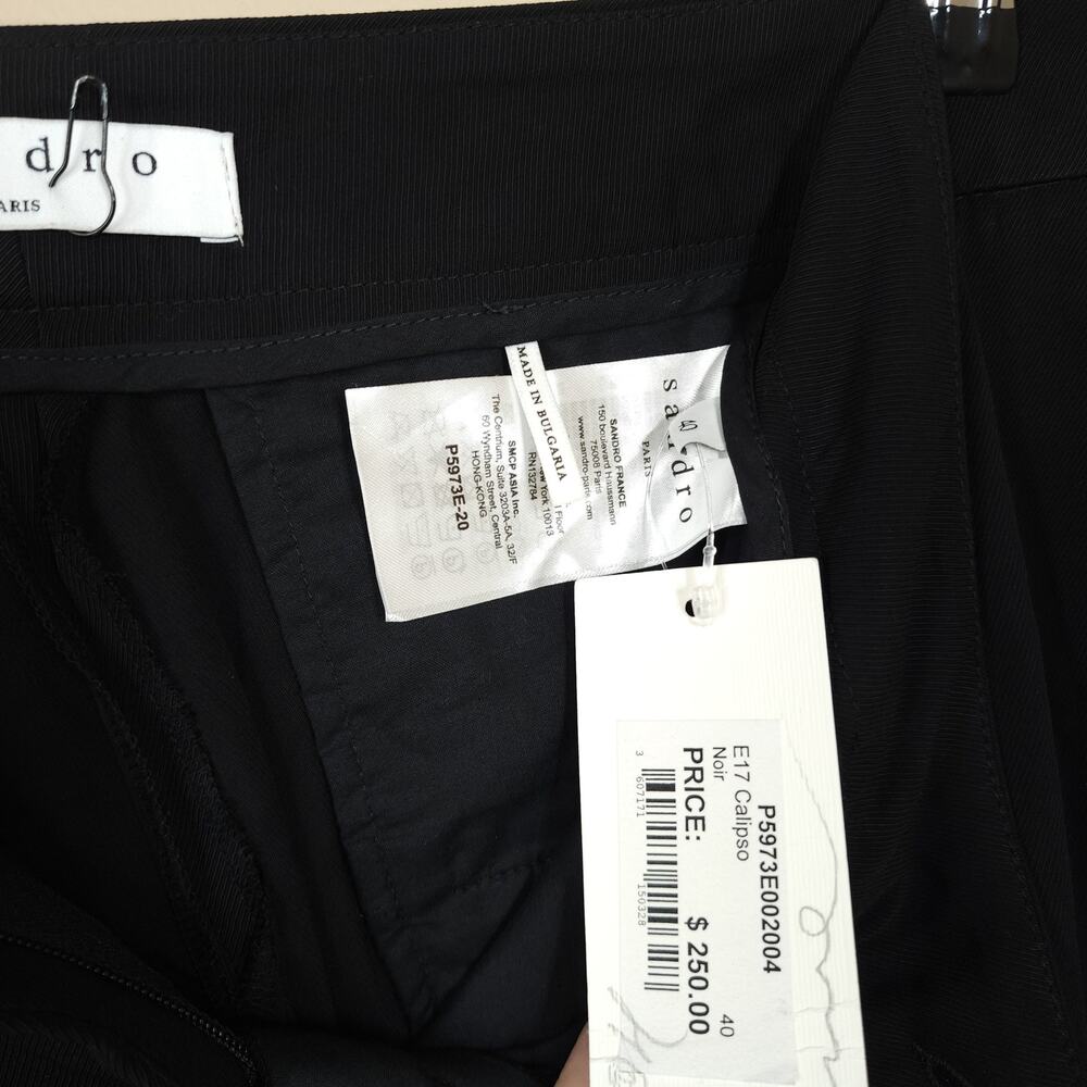 Sandro Women's Trousers in Black Size L - Picture 9 of 11